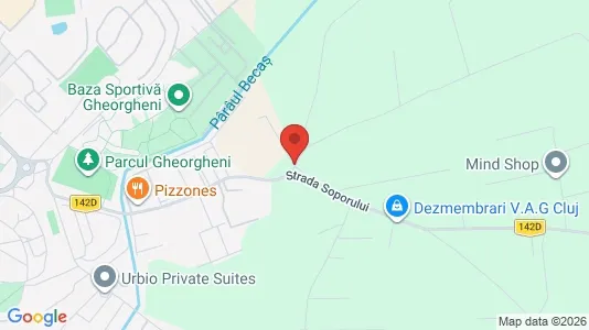 Apartments for rent i Cluj-Napoca - kort over placeringen