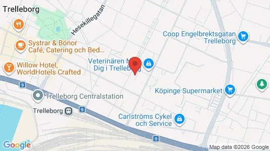Apartments for rent i Trelleborg - kort over placeringen