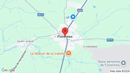 Apartments for rent i Florennes - kort over placeringen