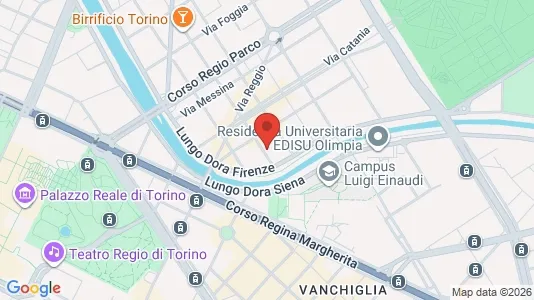 Apartments for rent i Turin - kort over placeringen