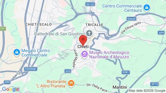 Apartments for rent i Chieti - kort over placeringen