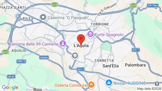 Apartments for rent i L'Aquila - kort over placeringen