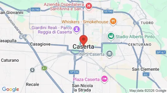 Apartments for rent i Caserta - kort over placeringen