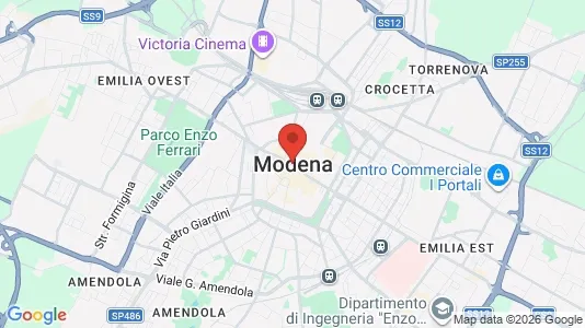 Apartments for rent i Modena - kort over placeringen