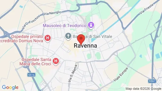 Apartments for rent i Ravenna - kort over placeringen