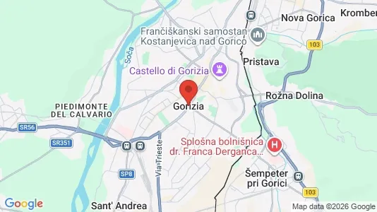 Apartments for rent i Gorizia - kort over placeringen