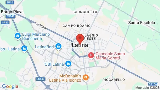 Apartments for rent i Latina - kort over placeringen