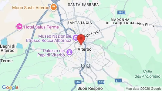 Apartments for rent i Viterbo - kort over placeringen
