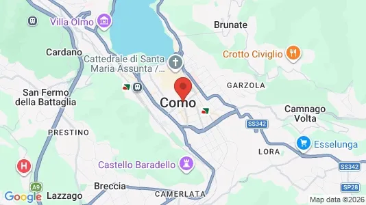 Apartments for rent i Como - kort over placeringen
