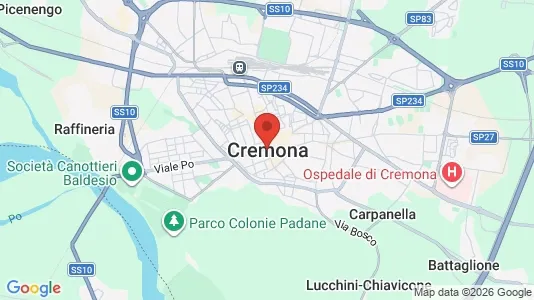 Apartments for rent i Cremona - kort over placeringen