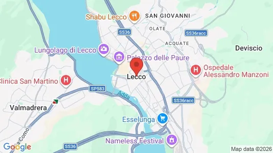 Apartments for rent i Lecco - kort over placeringen