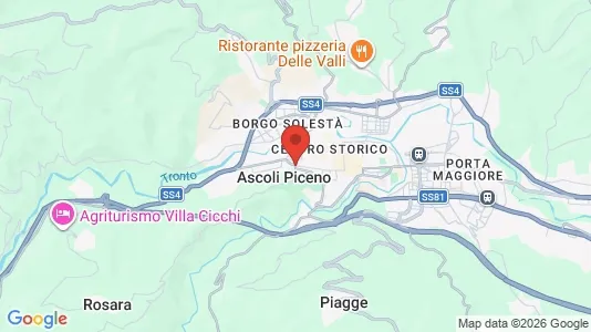 Apartments for rent i Ascoli Piceno - kort over placeringen