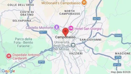Apartments for rent i Campobasso - kort over placeringen