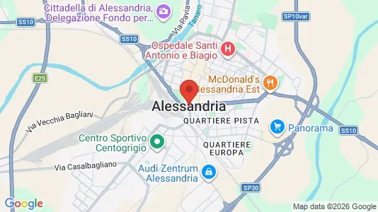 Apartments for rent i Alessandria - kort over placeringen