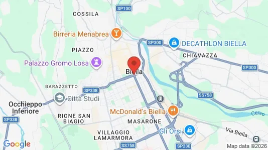 Apartments for rent i Biella - kort over placeringen