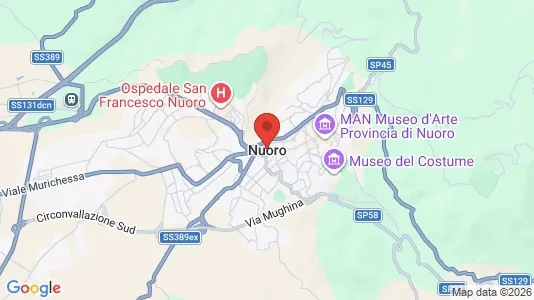 Apartments for rent i Nuoro - kort over placeringen