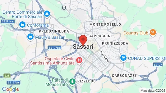 Apartments for rent i Sassari - kort over placeringen