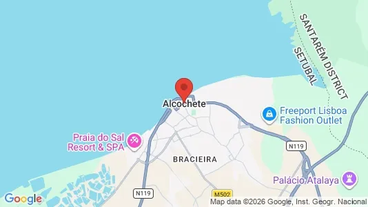 Apartments for rent i Alcochete - kort over placeringen