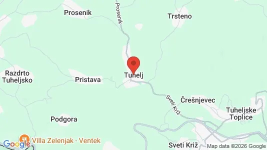 Houses for rent i Tuhelj - kort over placeringen
