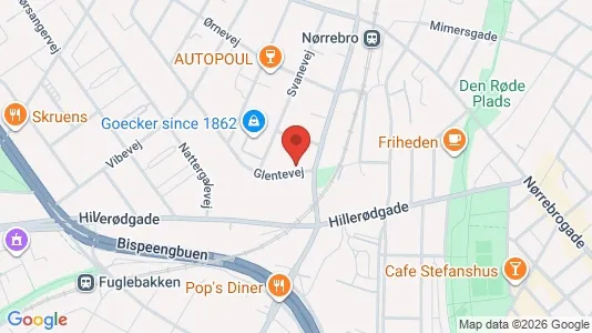 Apartments for rent i Copenhagen NV - kort over placeringen