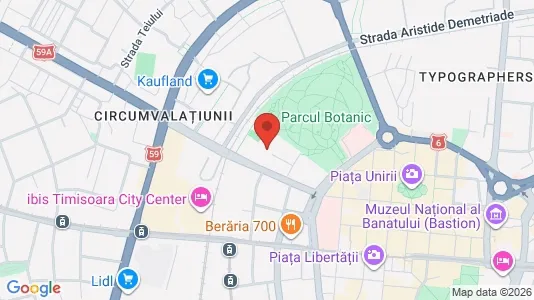 Apartments for rent i Timişoara - kort over placeringen