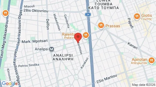 Apartments for rent i Thessaloniki - kort over placeringen