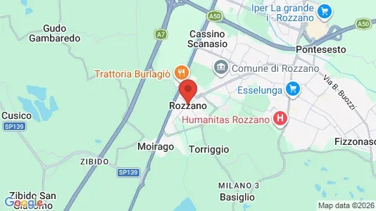 Apartments for rent i Rozzano - kort over placeringen