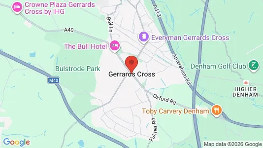 Apartments for rent i Gerrards Cross - Buckinghamshire - kort over placeringen