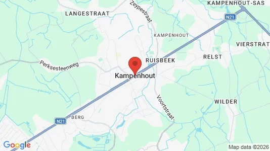 Apartments for rent i Kampenhout - kort over placeringen
