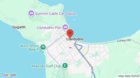 Houses for rent i Llandudno - Gwynedd - kort over placeringen