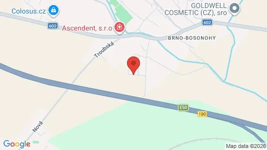 Apartments for rent i Brno-Bosonohy - kort over placeringen