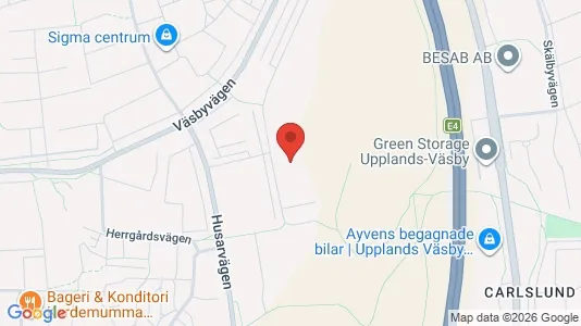 Apartments for rent i Upplands Väsby - kort over placeringen