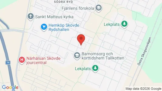 Apartments for rent i Skövde - kort over placeringen