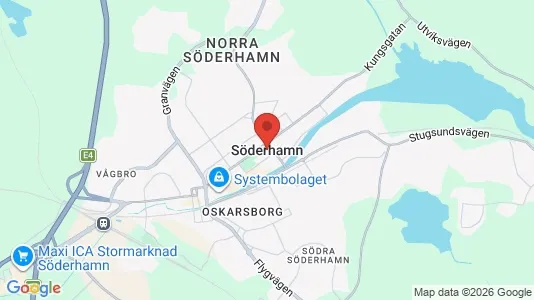 Apartments for rent i Söderhamn - kort over placeringen