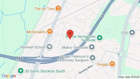 Apartments for rent i Stockton-on-Tees - Cleveland - kort over placeringen
