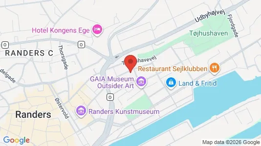 Apartments for rent i Randers C - kort over placeringen