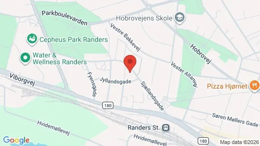 Apartments for rent i Randers C - kort over placeringen