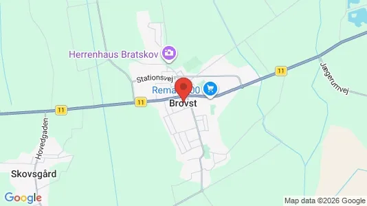 Houses for rent i Brovst - kort over placeringen