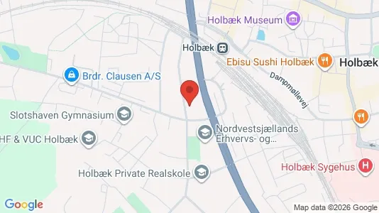 Apartments for rent i Holbæk - kort over placeringen