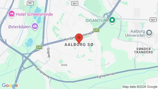 Houses for rent i Aalborg SØ - kort over placeringen