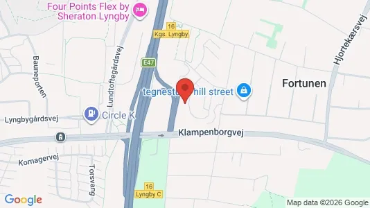 Apartments for rent i Kongens Lyngby - kort over placeringen