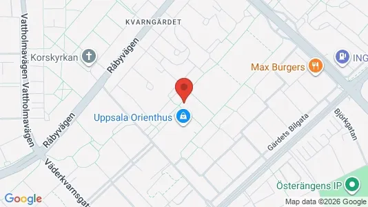 Apartments for rent i Uppsala - kort over placeringen