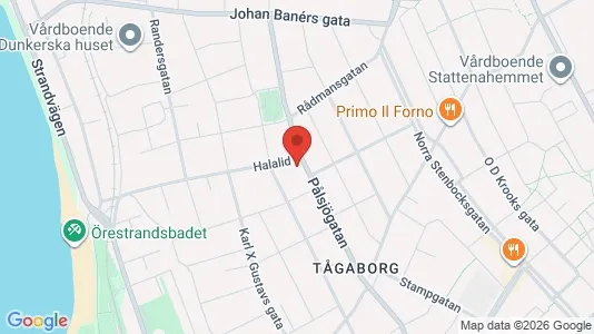 Apartments for rent i Helsingborg - kort over placeringen
