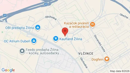 Apartments for rent i Žilina - kort over placeringen
