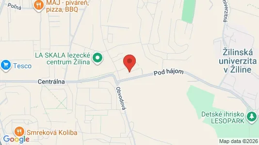 Apartments for rent i Žilina - kort over placeringen