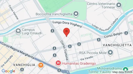 Apartments for rent i Turin - kort over placeringen