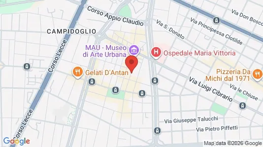 Apartments for rent i Turin - kort over placeringen