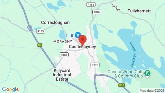 Apartments for rent i Castleblayney - kort over placeringen