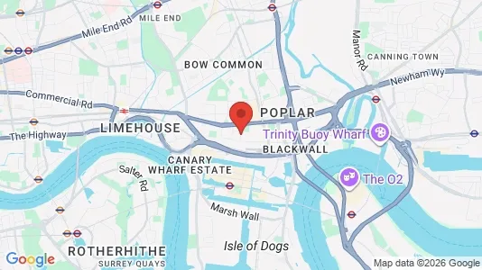 Houses for rent i London E14 - kort over placeringen