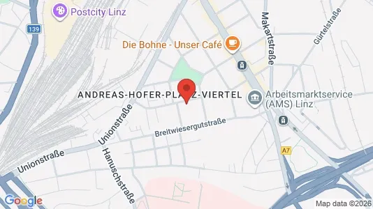 Apartments for rent i Leonding - kort over placeringen